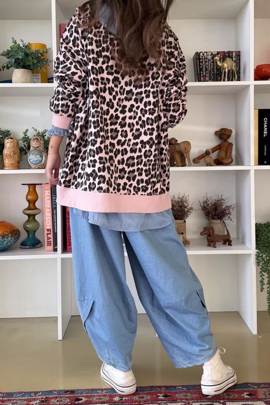 Untamed Classic High Low Sweatshirt Rose